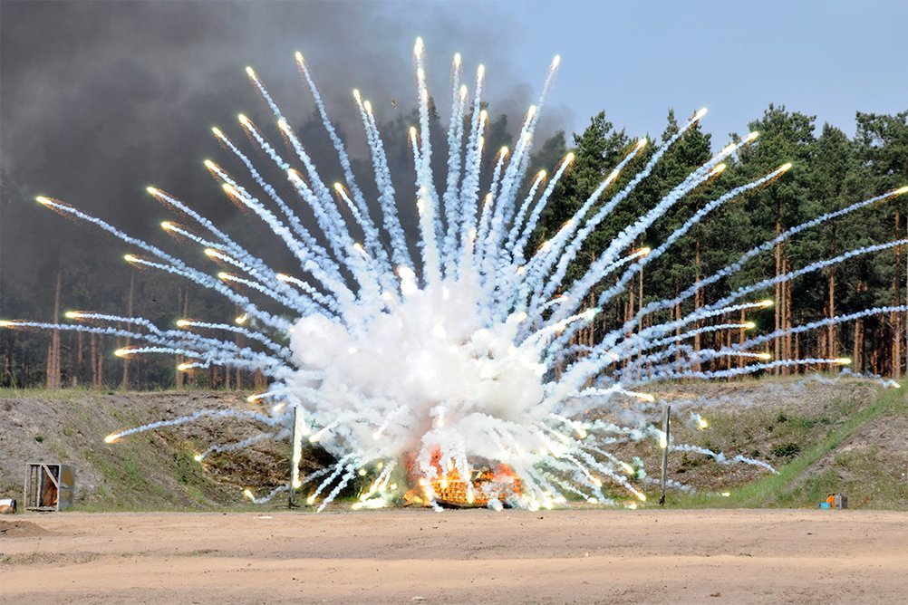 Test von Pyrotechnik